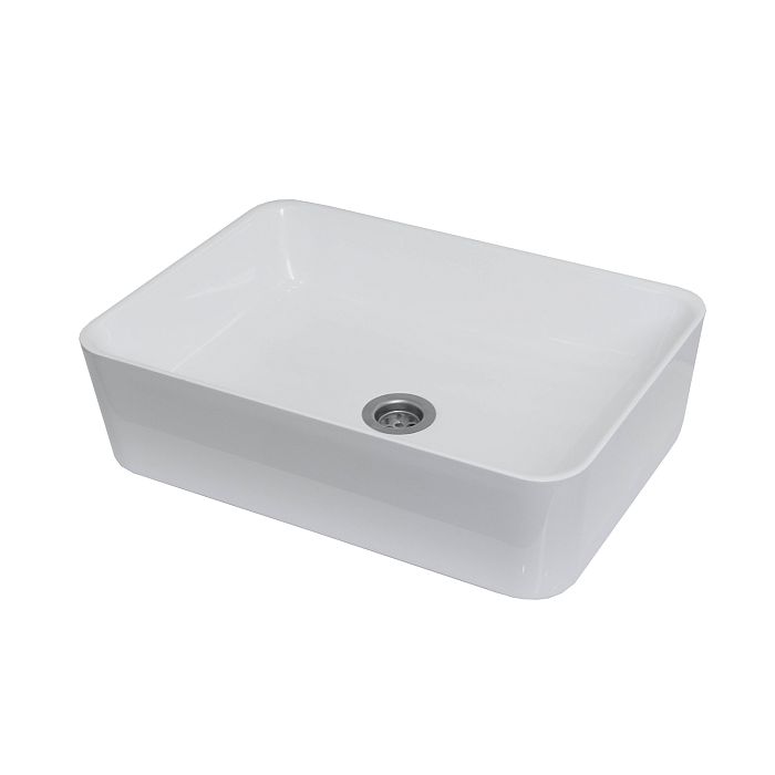 Раковина Corozo Миранда 50 накладная, цвет белый мрамор