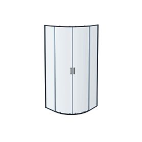 Душевой уголок Акватек Ария AQ ARI RO 09020GM 90x90, стекло прозрачное, профиль оружейная сталь - фото 1