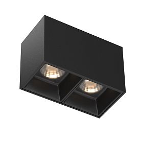 Потолочный светильник Maytoni Alfa LED C065CL-02-L12W3K-B, арматура черная    - фото 1
