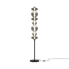 Торшер Maytoni Futuro MOD307FL-L40B3K, арматура черная, плафон стекло дымчатое - фото 1