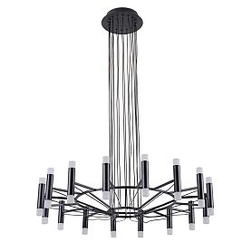 Подвесная люстра Arte Lamp Empire A2482SP-32BK, арматура черный, плафон акрил белый - фото 1