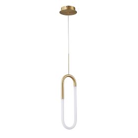 Подвесной светильник Arte Lamp Lumino A2233SP-20GO, арматура латунь, плафон акрил белый - фото 1