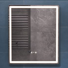 Зеркало Vigo Geometry Step 60x70, с подсветкой, функцией антизапотевания, диммером - фото 1