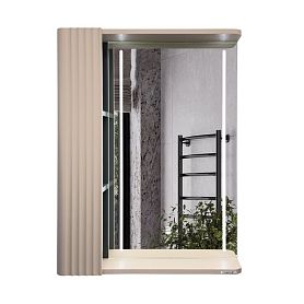 Шкаф-зеркало Comforty Ангара 60, с подсветкой, цвет дуб латте - фото 1