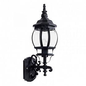 Настенный фонарь уличный Arte Lamp Atlanta A1041AL-1BG, арматура зеленая, плафон стекло прозрачное, 16х23 см - фото 1