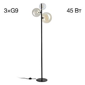 Торшер Citilux Orton CL202933, арматура черная, плафоны стекло - фото 1