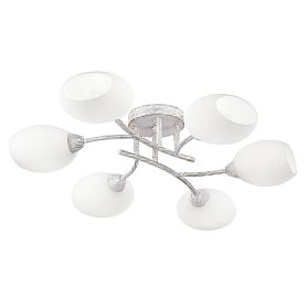 Потолочная люстра Citilux Флорида CL148160, арматура белая, плафоны стекло белое - фото 1