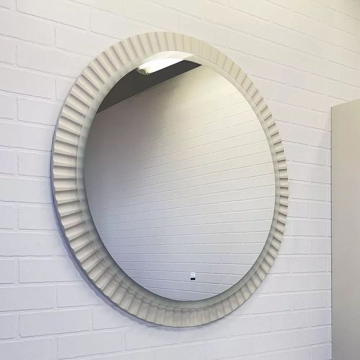 Зеркало Comforty Мадрид 70x70, с подсветкой, цвет серый шелк