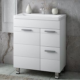 Тумба под раковину Corozo Денвер Z2 60, цвет белый - фото 1