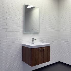 Мебель для ванной Comforty Ангара 60 П, цвет дуб темно-коричневый - фото 1