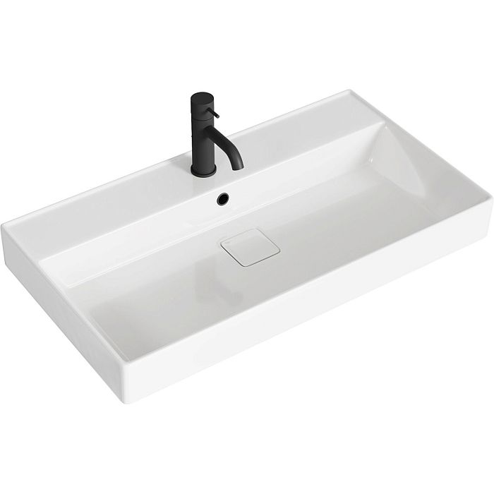 Раковина Оника Вилис 80, керамика, цвет белый