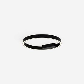 Потолочный светильник Maytoni Rim MOD058CL-L25BK, арматура черная, плафон силикон белый - фото 1