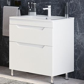 Тумба под раковину Corozo Юта 65, напольная, цвет белый - фото 1