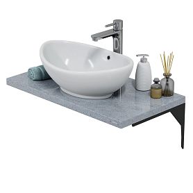 Мебель для ванной Санта Юпитер 80, цвет гранит серый - фото 1