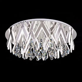 Потолочная люстра Citilux Maximus EL335C174.1, арматура хром, плафоны хрусталь прозрачный - фото 1