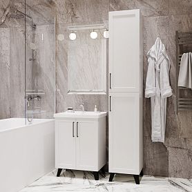 Мебель для ванной Mixline Риф 60, с 2 дверцами, цвет белый - фото 1