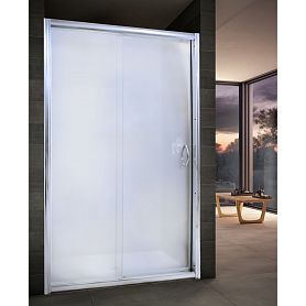 Душевая дверь River Bering 120 МТ 120x185, стекло матовое, профиль хром - фото 1