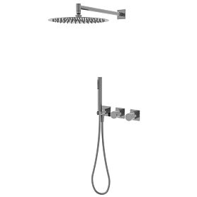 Душевой комплект Vincea Alto VSFW-6AL1GM, встраиваемый, цвет вороненая сталь - фото 1