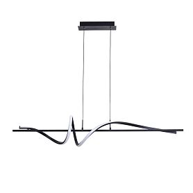 Подвесной светильник Arte Lamp Twisted A4587SP-30BK, арматура черная, плафон акрил белый - фото 1