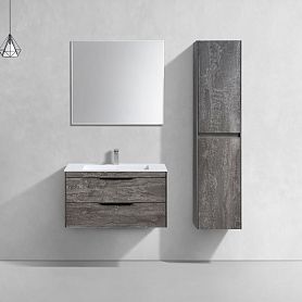 Мебель для ванной Vincea Chiara 80, с 2 ящиками, цвет серый камень - фото 1