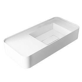 Раковина Vincea Solid Surface VWB-6S480MW подвесная, 80x40 см, цвет белый матовый - фото 1