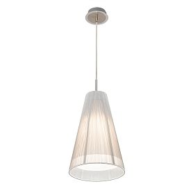 Подвесной светильник Citilux Louis CL936003, арматура хром, плафоны текстиль серебро - фото 1