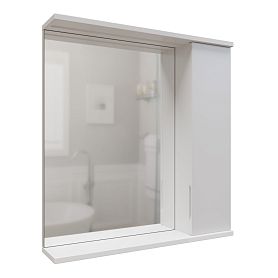 Шкаф-зеркало Mixline Лайн 60, правый, с подсветкой, цвет белый - фото 1