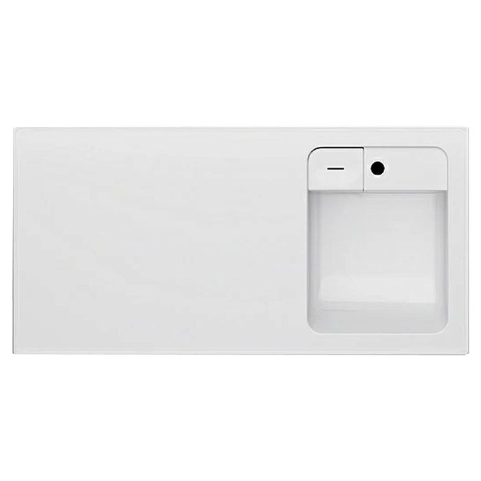 Раковина AM.PM X-Joy 100x50 под стиральную машину, правая, с кронштейном в комплекте, литьевой мрамор, цвет белый глянец