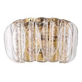 Настенный светильник Arte Lamp Evelyn A4073AP-2PB, арматура полированная медь, плафон стекло прозрачное - фото 1