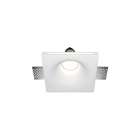 Встраиваемый светильник Maytoni Gyps Modern DL001-1-01-W-1, арматура белая    - фото 1
