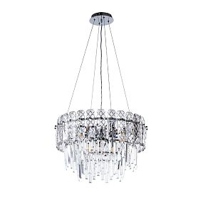 Подвесная люстра Arte Lamp Nicoletta A1051SP-8CC, арматура хром, плафон хрусталь прозрачный - фото 1