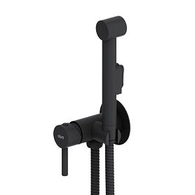 Гигиенический душ Dorff Logic D3075000BL, со встраиваемым смесителем, цвет черный - фото 1