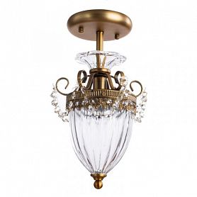 Потолочная люстра Arte Lamp Schelenberg A4410PL-1SR, арматура цвет латунь, плафон/абажур стекло - фото 1