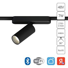 Магнитный трековый светильник Arte Lamp Rapid A2956PL-1BK, арматура черный  - фото 1