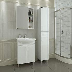 Мебель для ванной Санта Дублин 60 напольная, с дверцами, цвет белый - фото 1