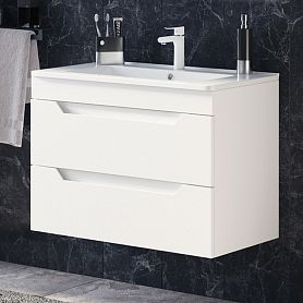 Тумба под раковину Corozo Юта 75, подвесная, цвет белый - фото 1