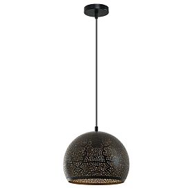 Подвесной светильник Arte Lamp Celesta A7058SP-1BK, арматура черный, плафон металл черный - фото 1