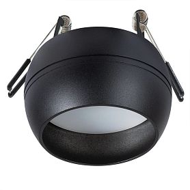Точечный встраиваемый светильник Arte Lamp Gambo A5550PL-1BK, арматура черный  - фото 1