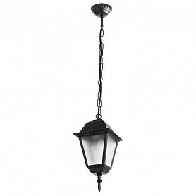 Уличный светильник подвесной Arte Lamp Bremen A1015SO-1BK, арматура черная, плафон стекло прозрачное, 15х15 см - фото 1