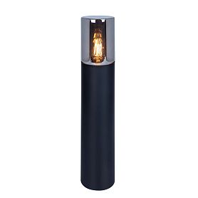 Ландшафтный светильник Arte Lamp Wazn A6215PA-1BK, арматура черная, плафон стекло дымчатое - фото 1