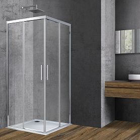Душевой уголок Vincea Soft VSS-3SO 90x90, стекло прозрачное, профиль хром - фото 1