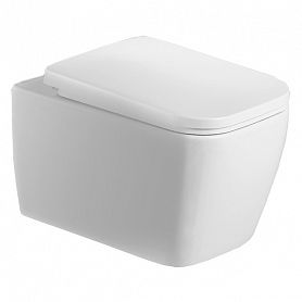 Унитаз Esbano Tiron C White подвесной, безободковый, с сиденьем микролифт, цвет белый - фото 1