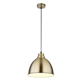 Подвесной светильник Arte Lamp Braccio A2055SP-1AB, арматура античная бронза, плафон металл античная бронза - фото 1