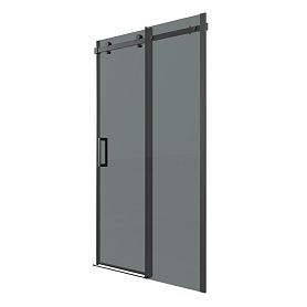 Душевая дверь Grossman Classic 100.K33.04.110.21.10 110х195, стекло тонированное, профиль черный матовый - фото 1