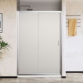 Душевая дверь Vincea City VDS-5CT 150x195, стекло текстурное, профиль хром - фото 1