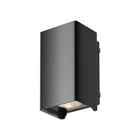 Уличный настенный светильник Maytoni Shell O570WL-L10B3K, арматура черная    - фото 1