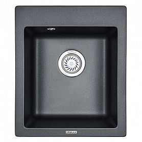 Кухонная мойка Granula GR-4201 SV 42x49, цвет шварц - фото 1