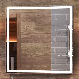 Зеркало Vigo Geometry Comfort 70x70, с подсветкой, функцией антизапотевания - фото 1