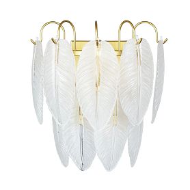 Настенный светильник Arte Lamp Evie A4052AP-2SG, арматура матовое золото, плафон стекло белое - фото 1