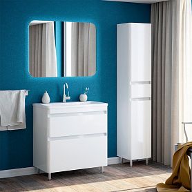 Мебель для ванной Corozo Алабама Z2 80, напольная, цвет белый - фото 1